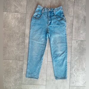 Vintage Cristina light wash super high rise jeans 7/8